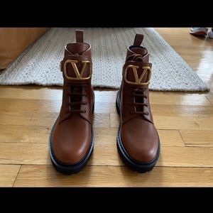Valentino Garavani combat boots new with box